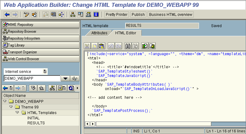 Detail Sap Html Template Nomer 2