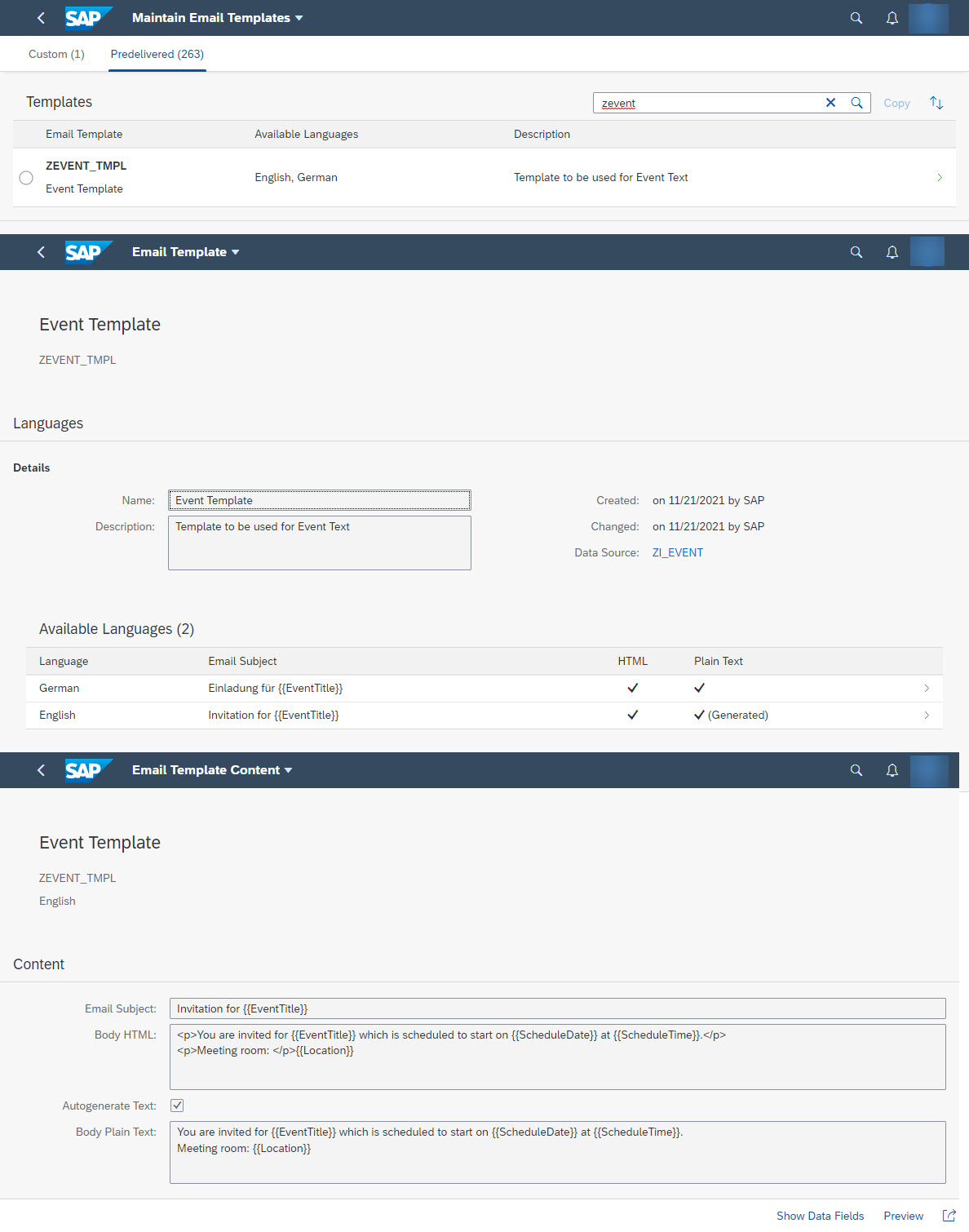 Detail Sap Html Template Nomer 42