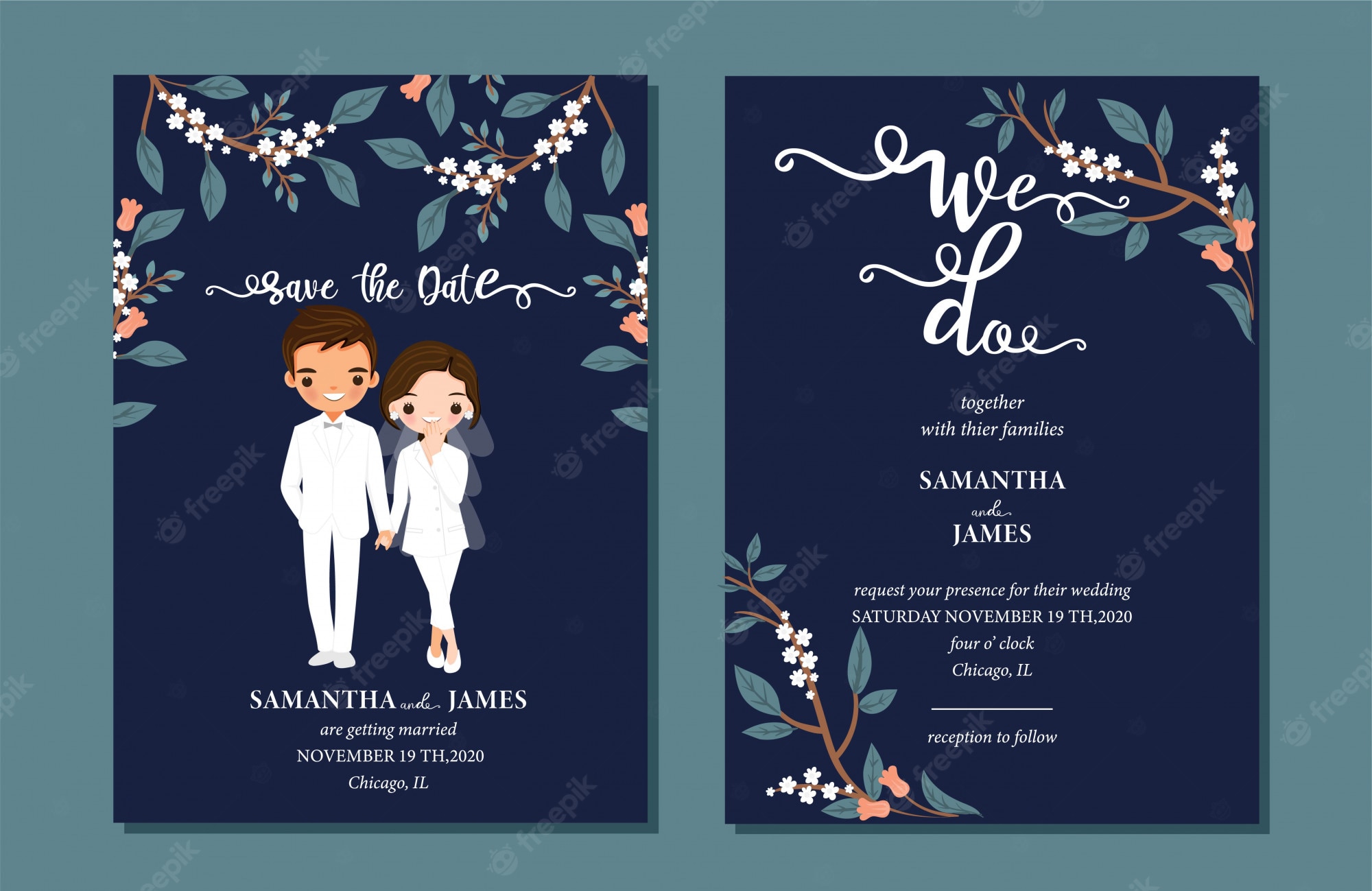 Detail Save The Date Template Freepik Nomer 3