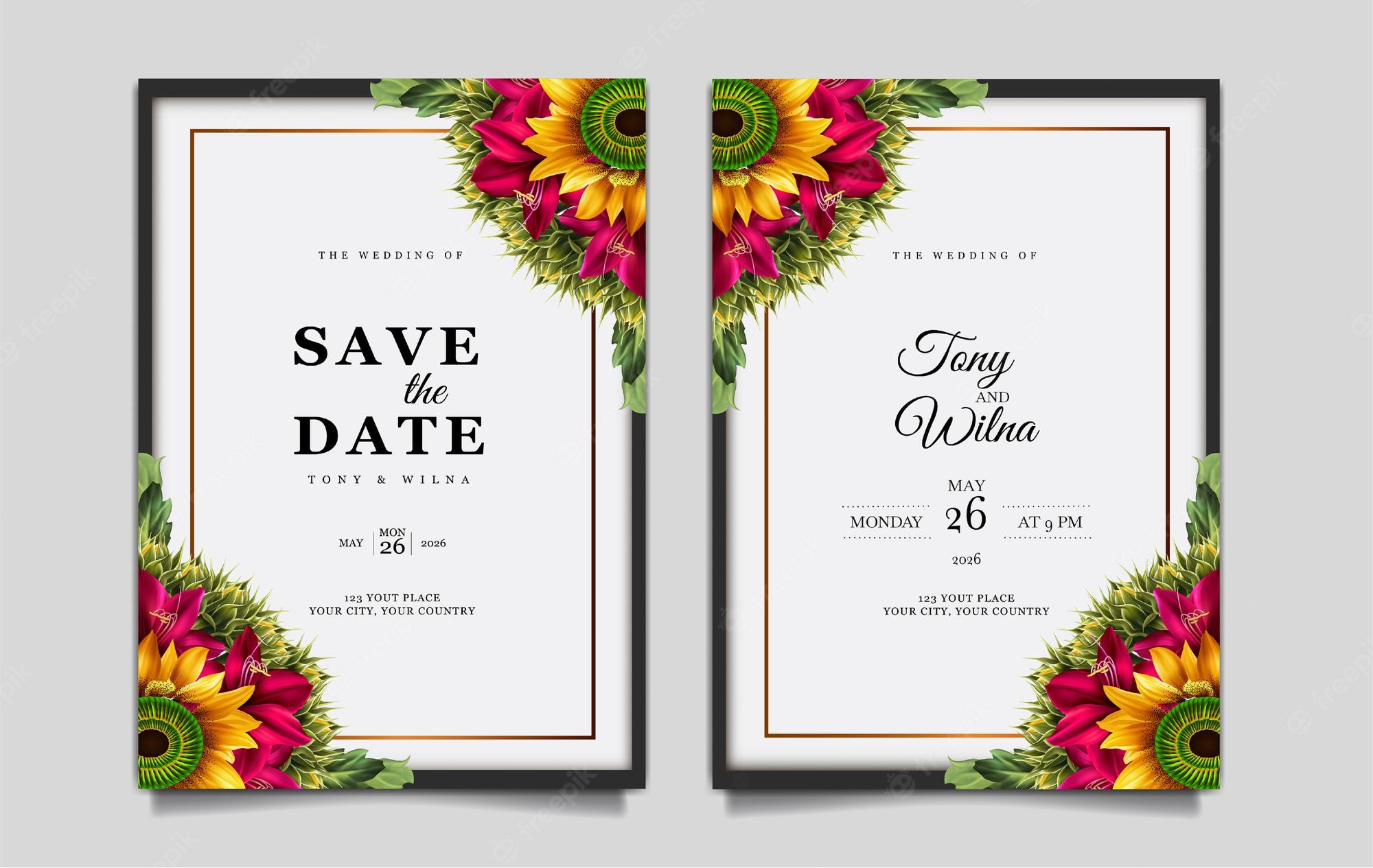 Detail Save The Date Template Freepik Nomer 4