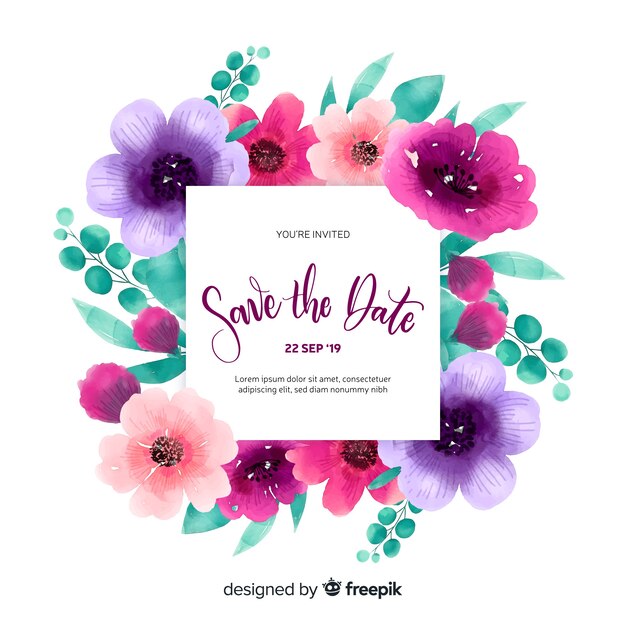 Detail Save The Date Template Freepik Nomer 45