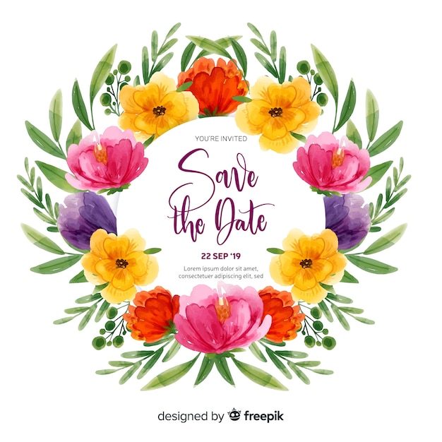 Detail Save The Date Template Freepik Nomer 58