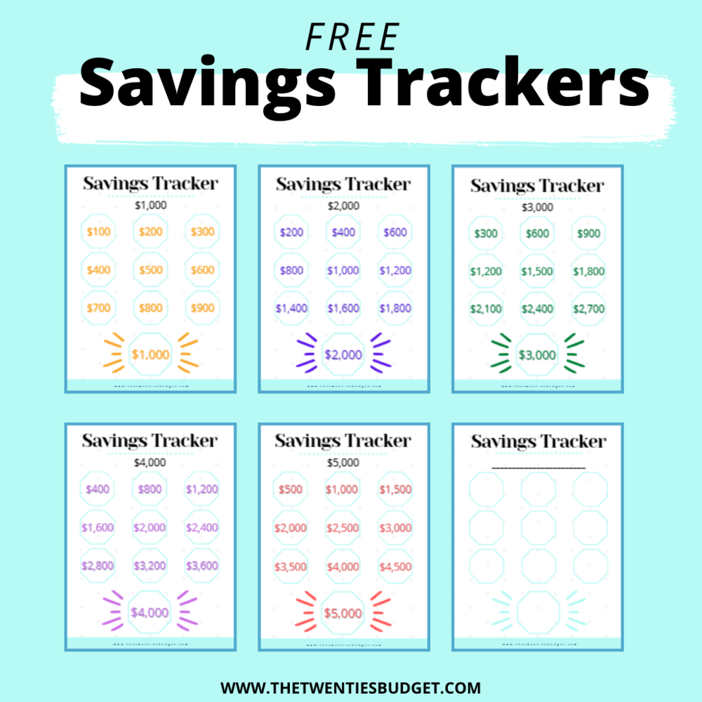 Detail Savings Goal Tracker Template Nomer 54