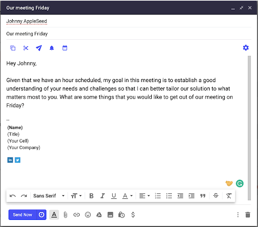 Detail Schedule A Meeting Email Template Nomer 47