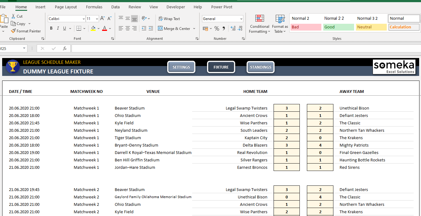 Detail Schedule Maker Template Nomer 38