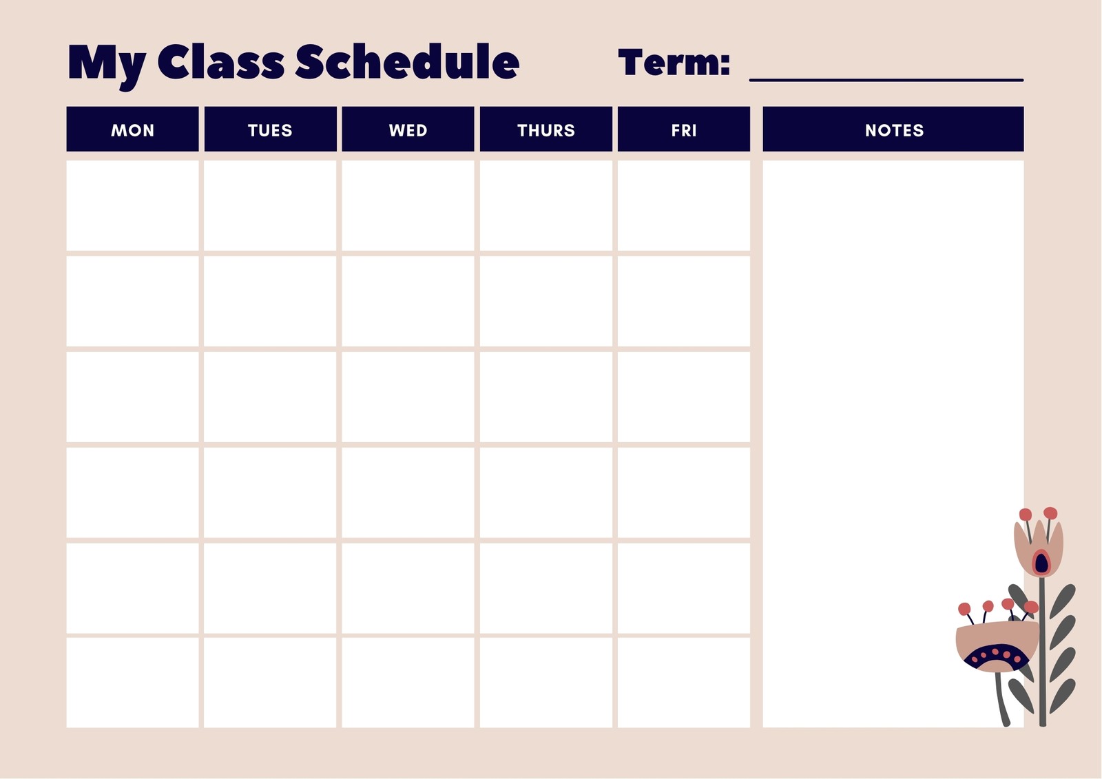 Detail Schedule Maker Template Nomer 42