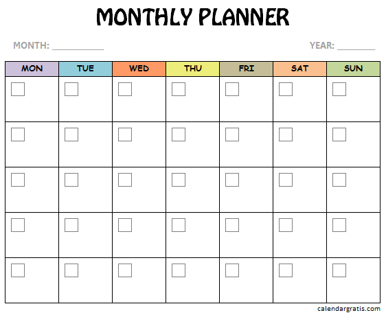 Detail Schedule Maker Template Nomer 9