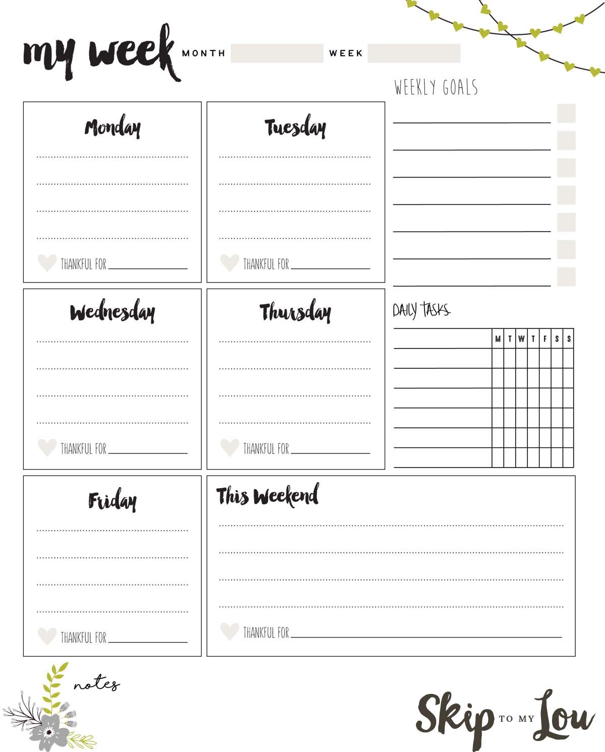 Detail Schedule Planner Template Nomer 11