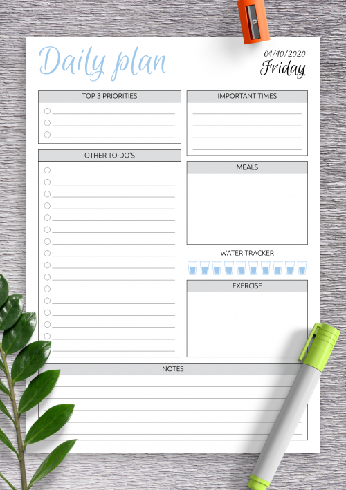 Detail Schedule Planner Template Nomer 15
