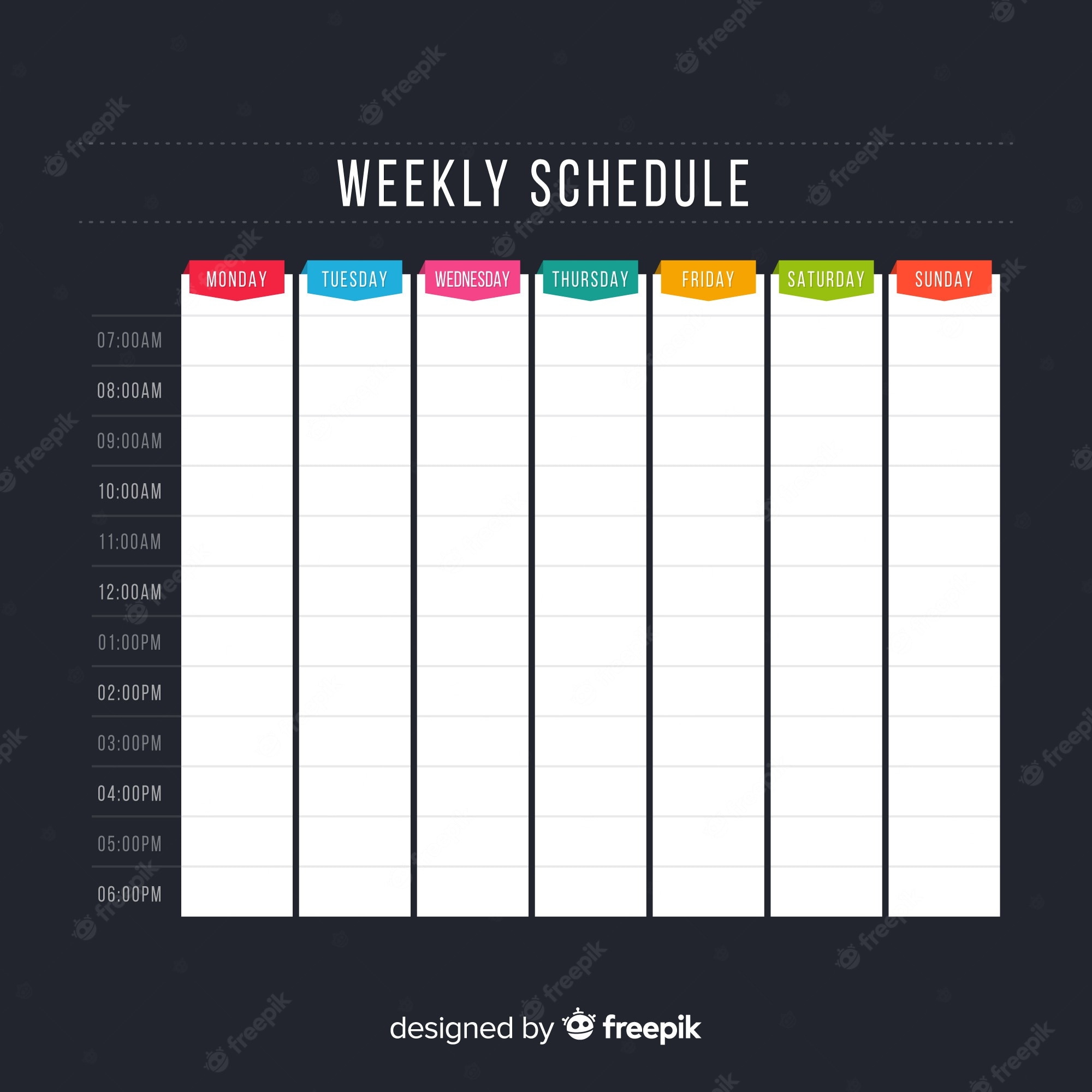 Schedule Template Design - KibrisPDR