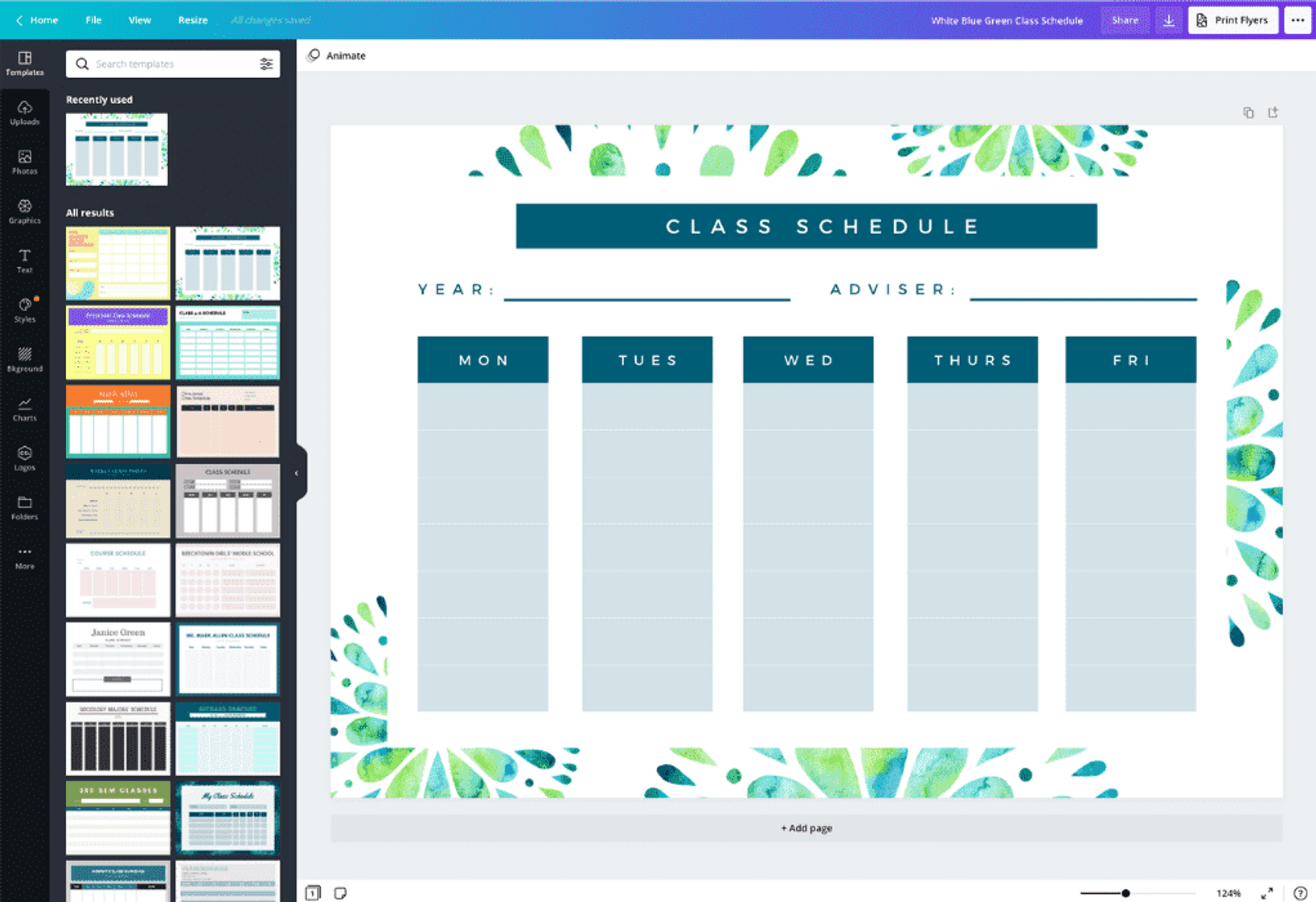 Detail Schedule Template Design Nomer 15