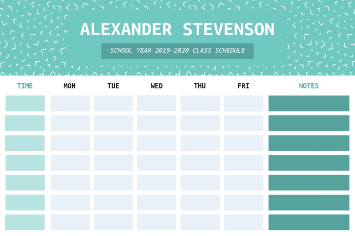 Detail Schedule Template Design Nomer 19