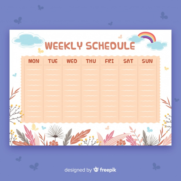 Detail Schedule Template Design Nomer 22