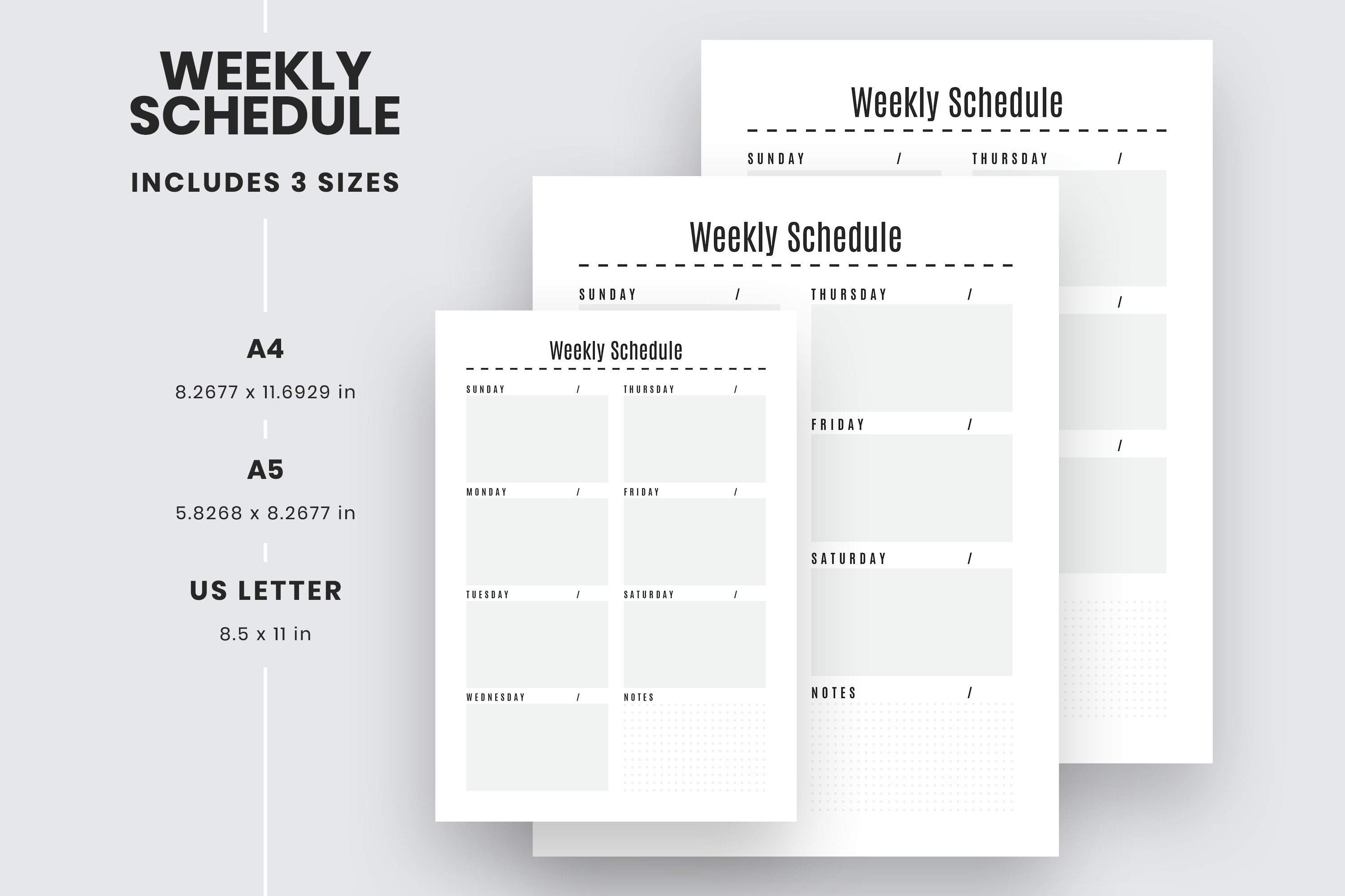 Detail Schedule Template Design Nomer 27