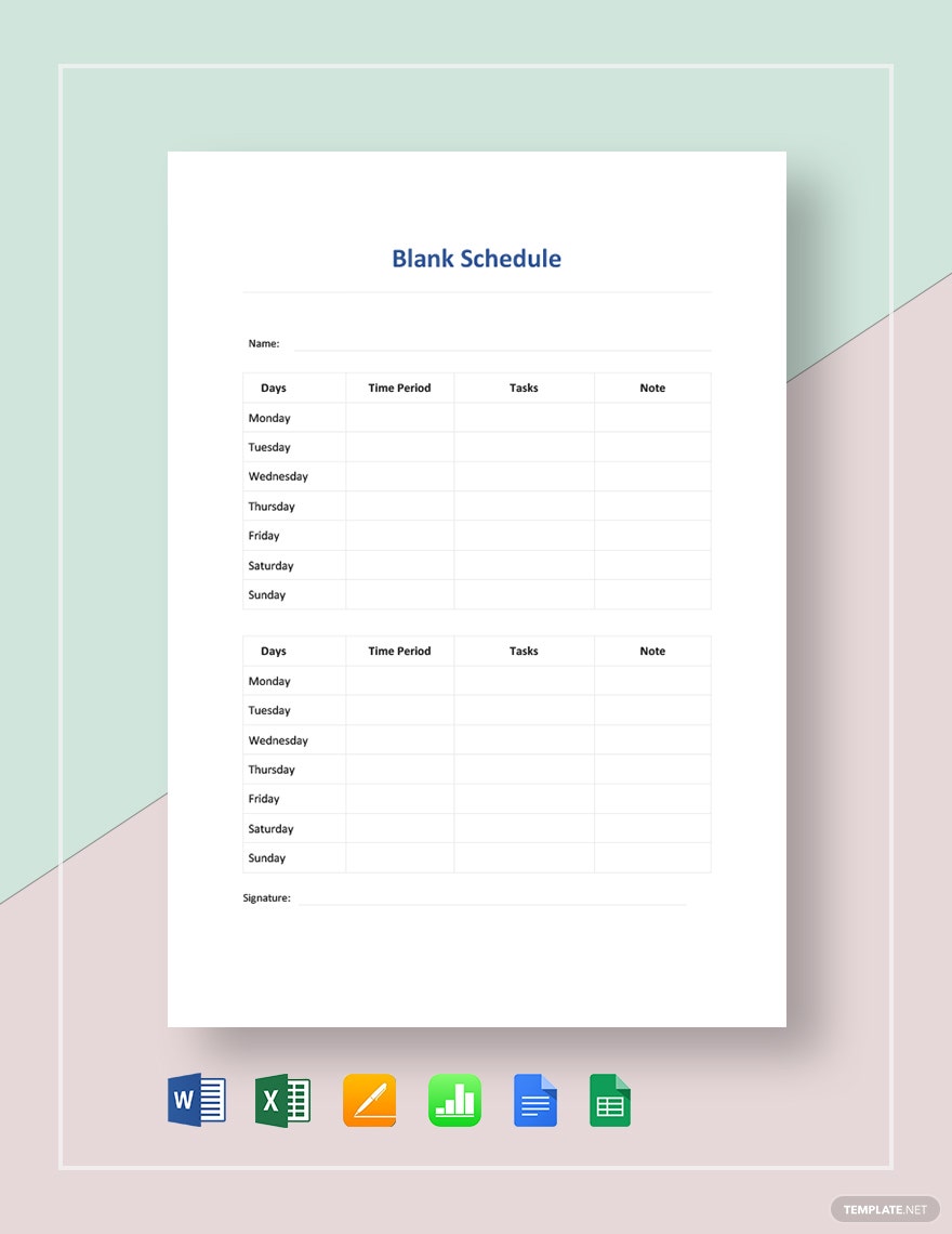 Detail Schedule Template Design Nomer 28