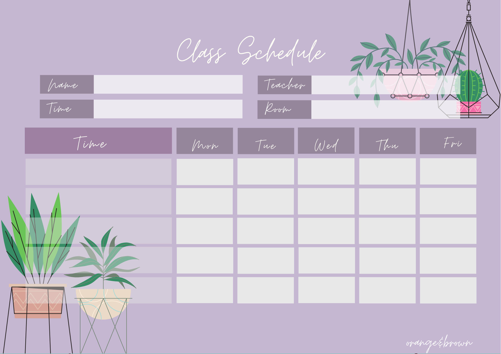 Detail Schedule Template Design Nomer 29