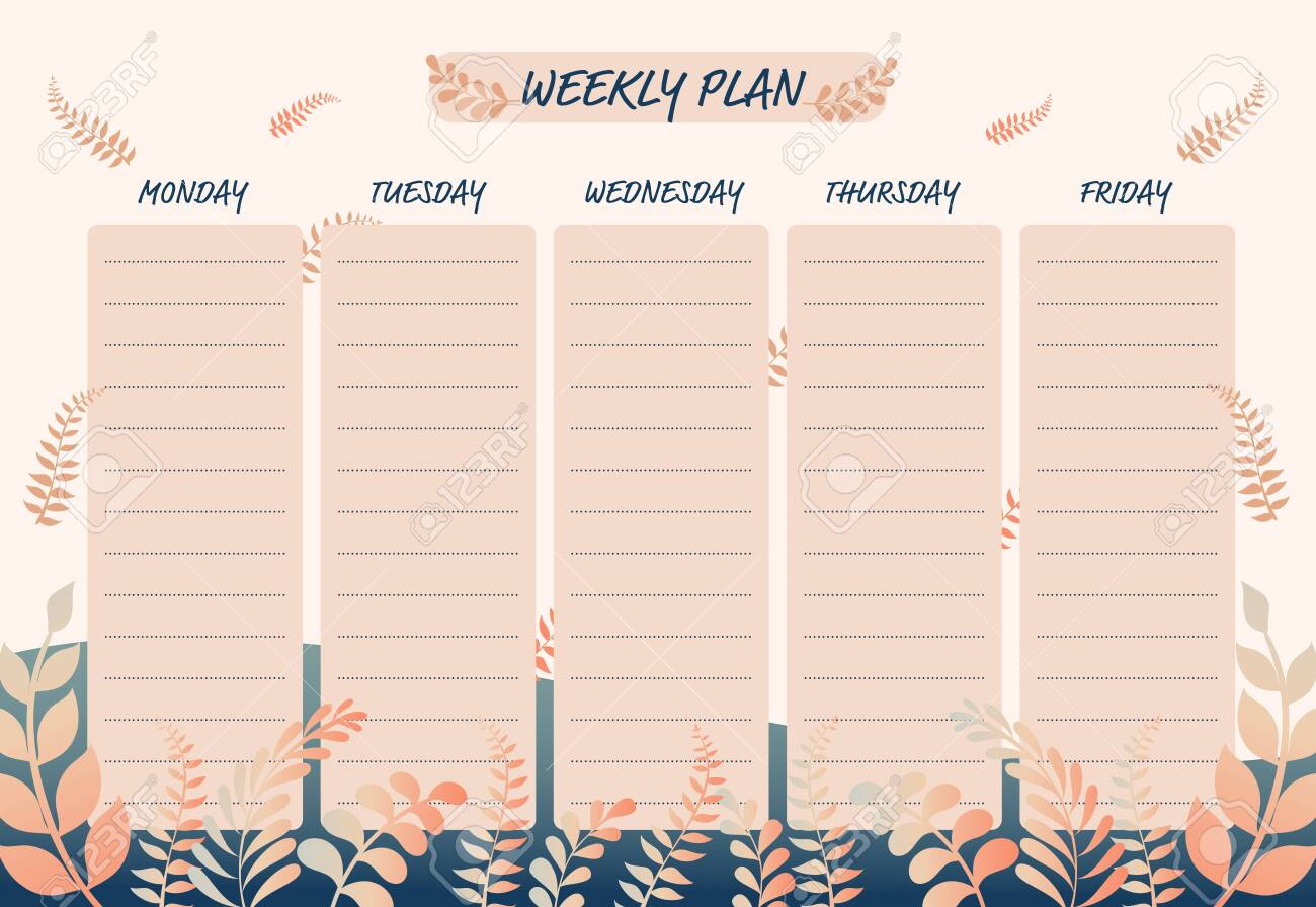 Detail Schedule Template Design Nomer 32