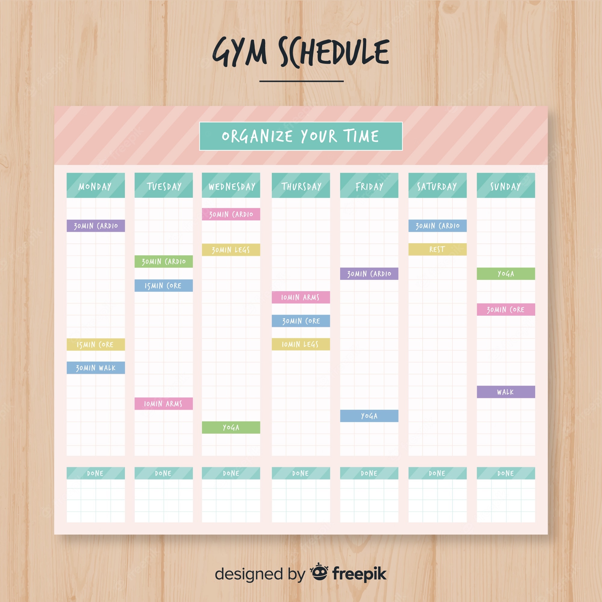 Detail Schedule Template Design Nomer 34