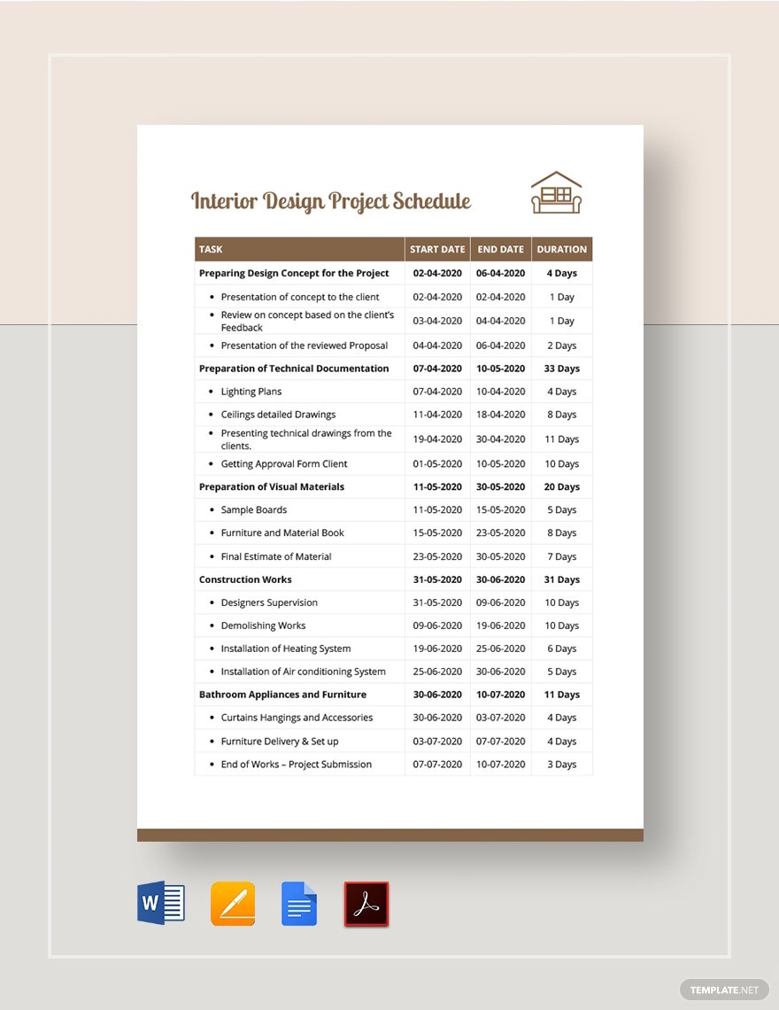 Detail Schedule Template Design Nomer 46