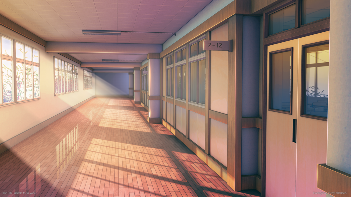 Detail School Anime Background Nomer 15