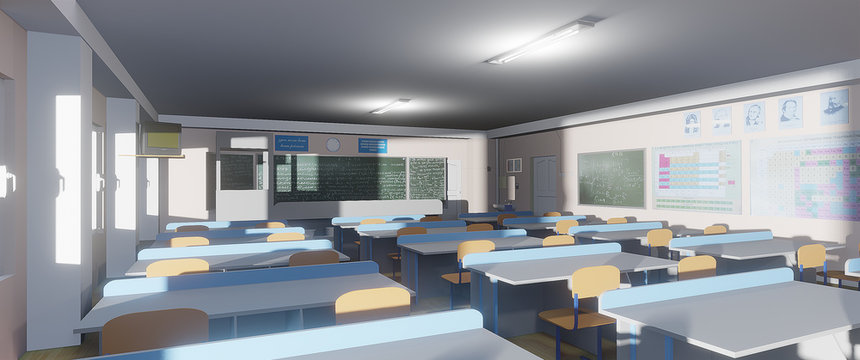 Detail School Anime Background Nomer 41