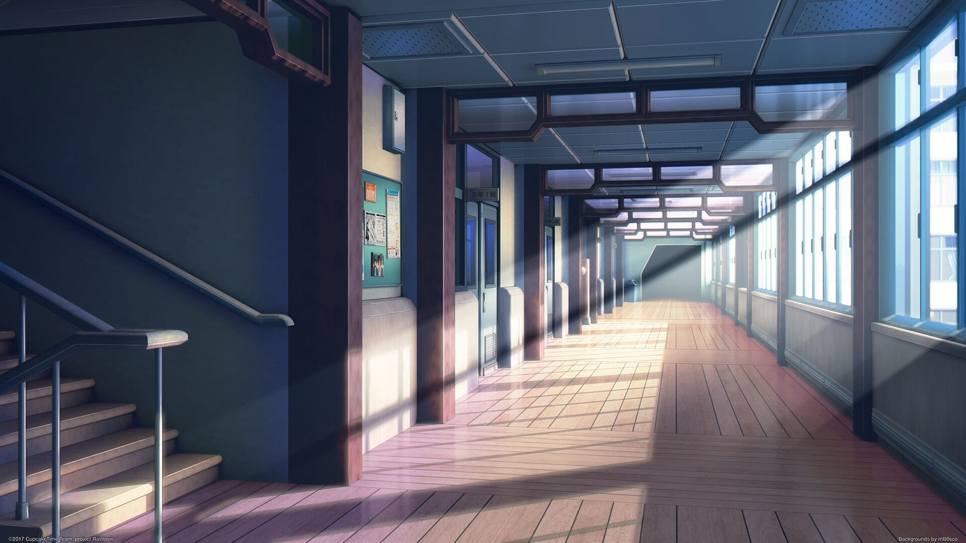 Detail School Anime Background Nomer 44