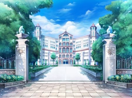 Detail School Anime Background Nomer 8