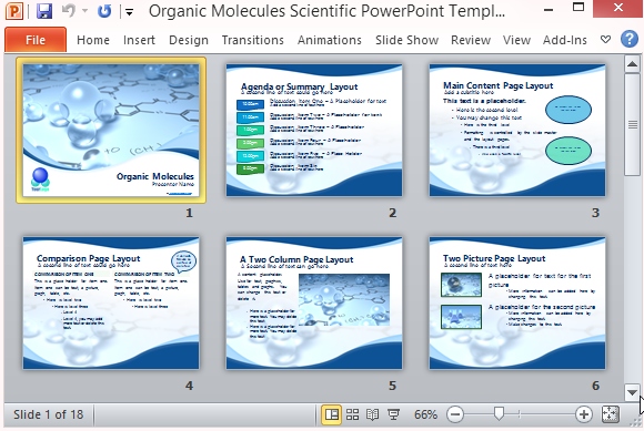 Detail Scientific Presentation Powerpoint Template Nomer 29