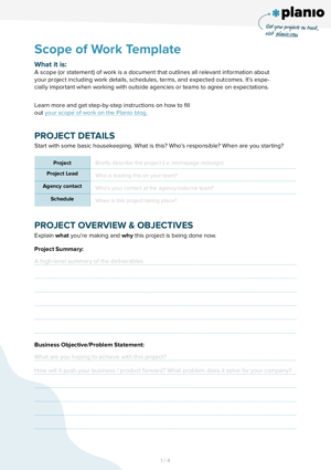 Scope Of Work Template - KibrisPDR