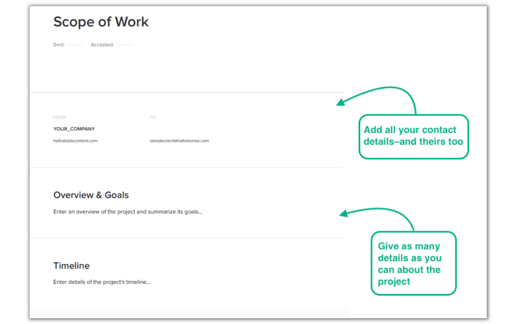 Detail Scope Of Work Template Nomer 46