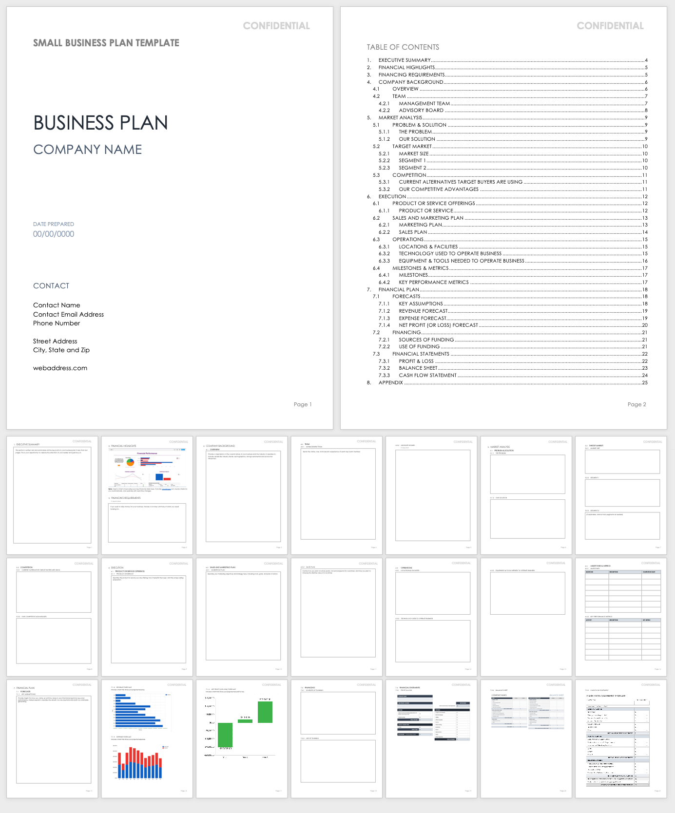 Detail Score Business Plan Template Nomer 32