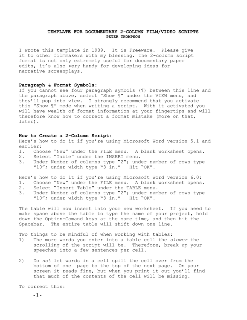 Detail Script Template Word Nomer 13