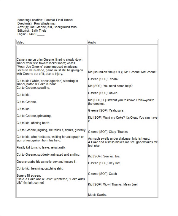 Detail Script Template Word Nomer 2