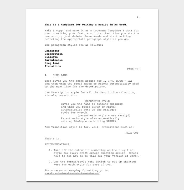 Detail Script Template Word Nomer 25