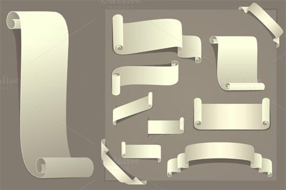 Detail Scroll Paper Template Microsoft Word Nomer 13