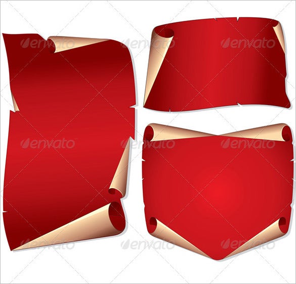 Detail Scroll Paper Template Microsoft Word Nomer 25