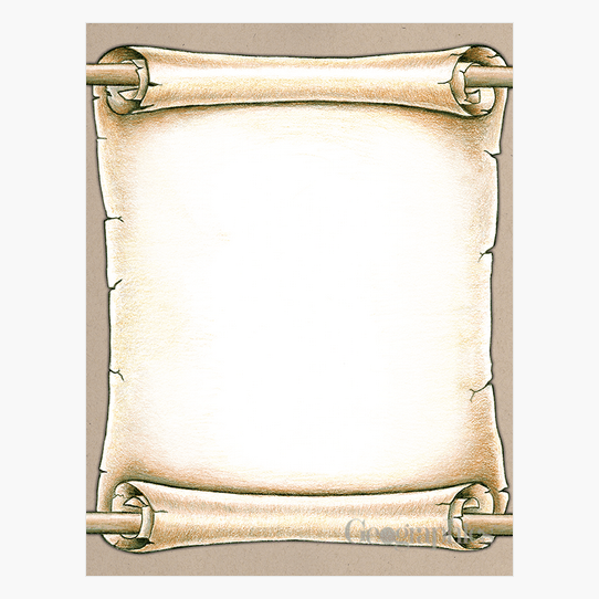 Detail Scroll Paper Template Microsoft Word Nomer 27