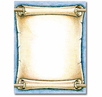 Detail Scroll Paper Template Microsoft Word Nomer 33