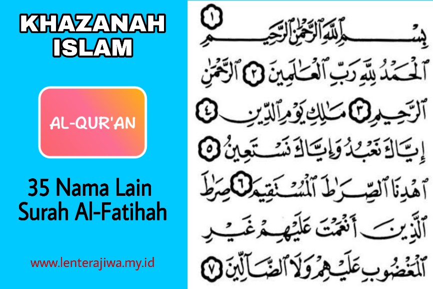 Detail Sebutkan 3 Nama Lain Dari Surat Al Fatihah Nomer 3