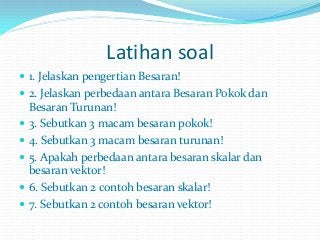 Detail Sebutkan 5 Contoh Besaran Turunan Nomer 51