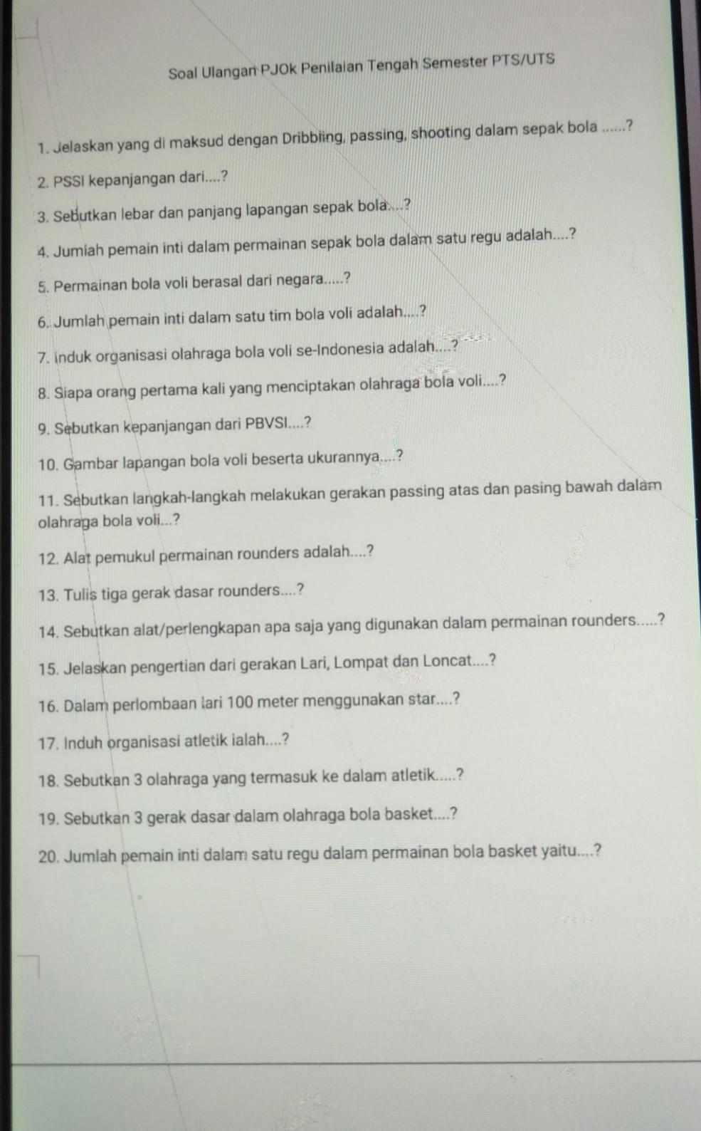 Detail Sebutkan Alat Alat Olahraga Nomer 24