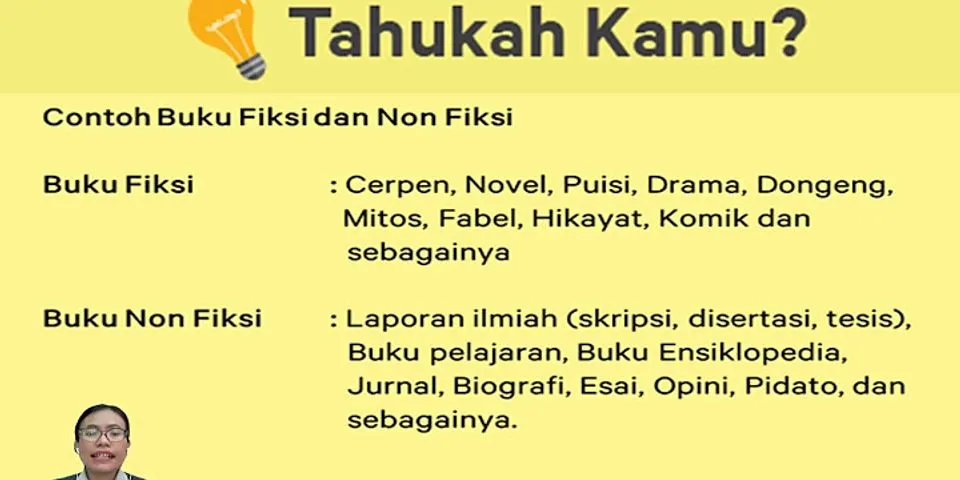 Detail Sebutkan Contoh Contoh Buku Fiksi Nomer 15