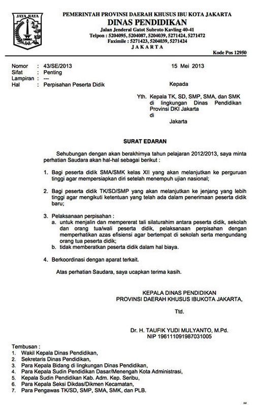 Detail Sebutkan Format Surat Resmi Nomer 18