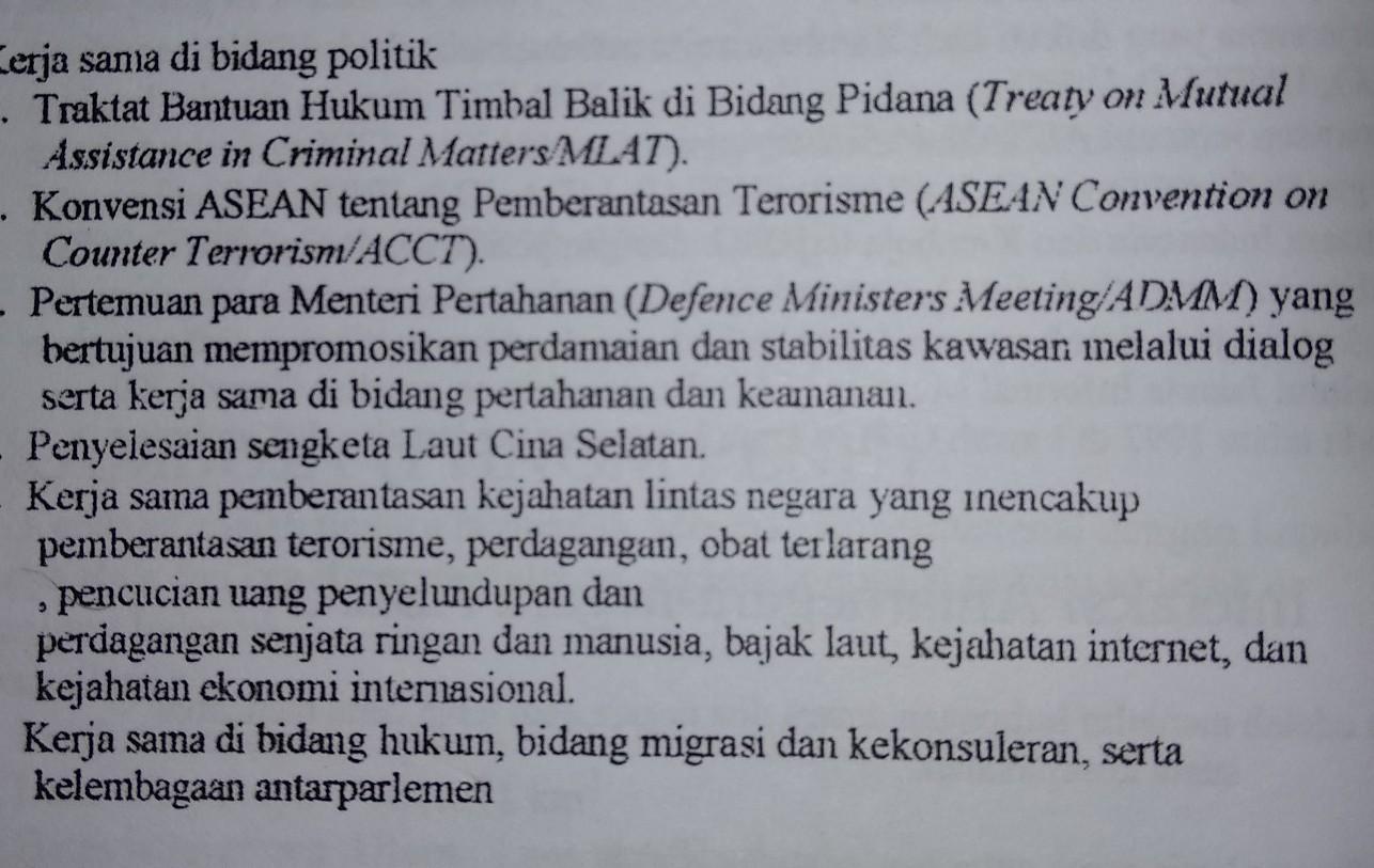 Detail Sebutkan Tiga Contoh Bentuk Bentuk Kerjasama Asean Nomer 5