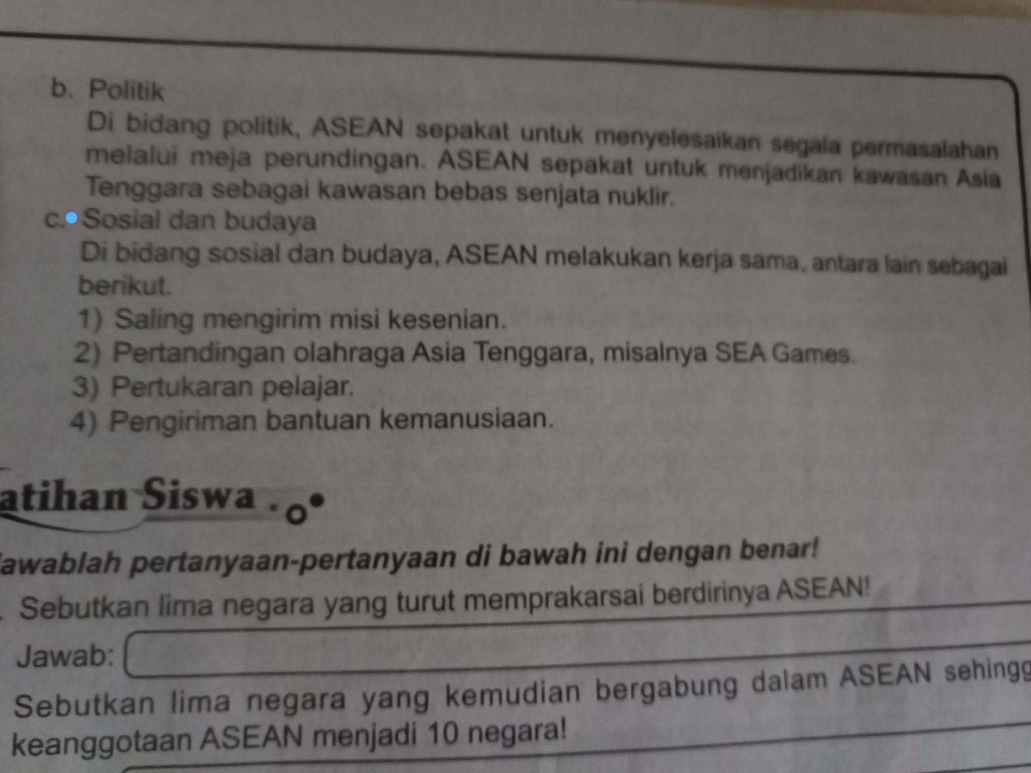 Detail Sebutkan Tiga Contoh Bentuk Bentuk Kerjasama Asean Nomer 6