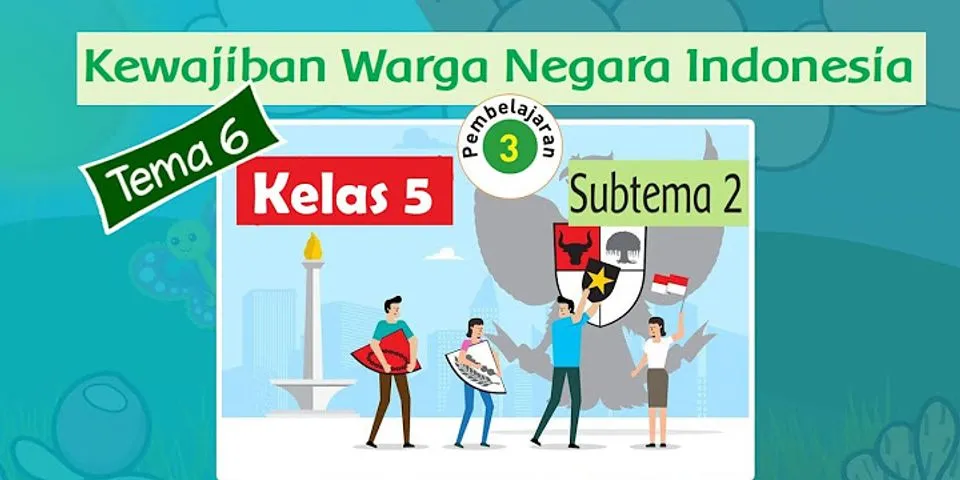 Detail Sebutkan Tiga Contoh Kewajiban Sebagai Warga Negara Indonesia Nomer 27