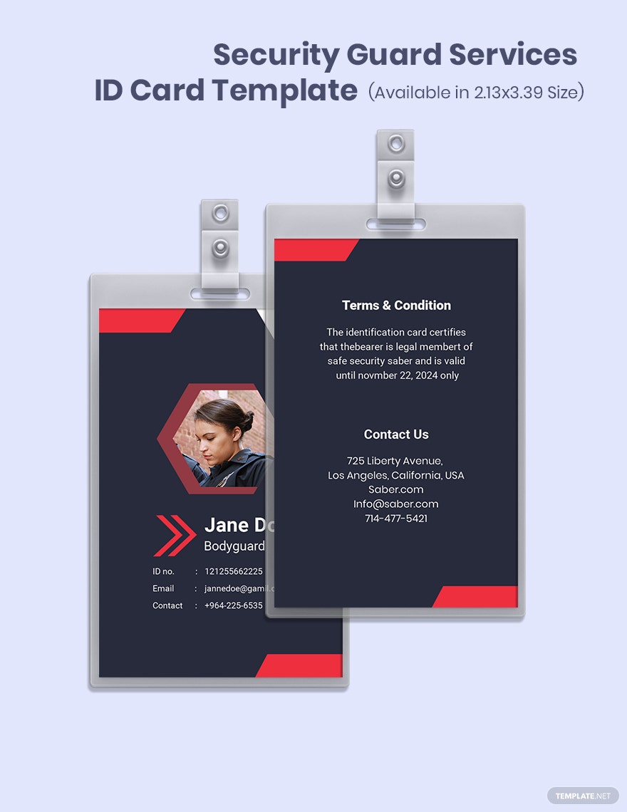 Detail Security Id Card Template Nomer 16