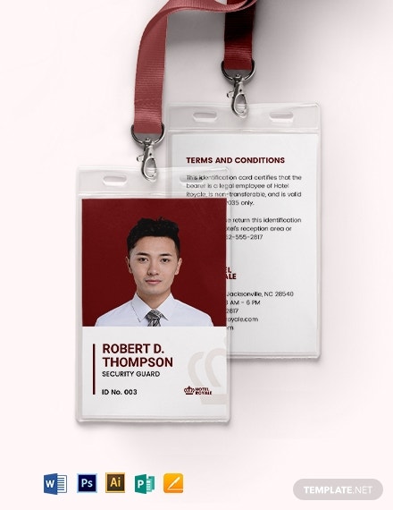 Detail Security Id Card Template Nomer 3