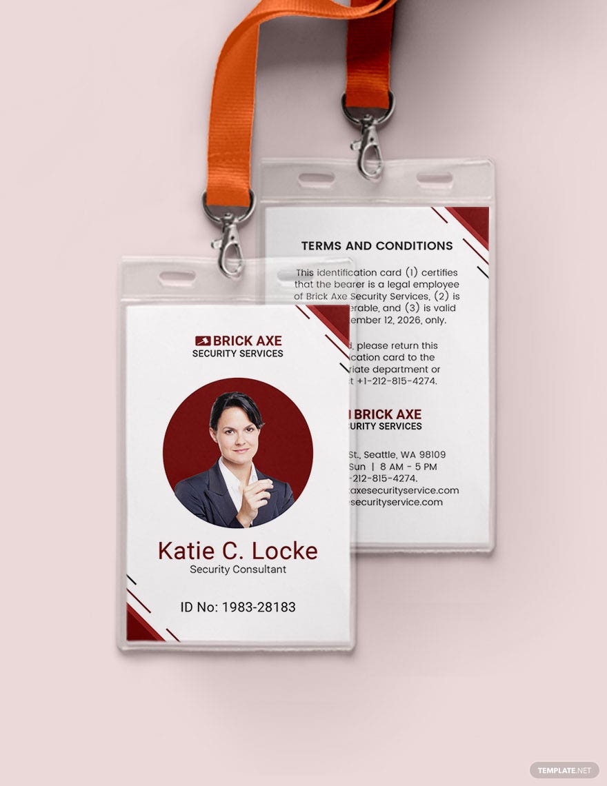 Detail Security Id Card Template Nomer 37