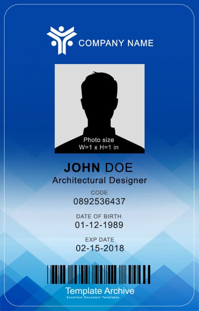 Detail Security Id Card Template Nomer 41